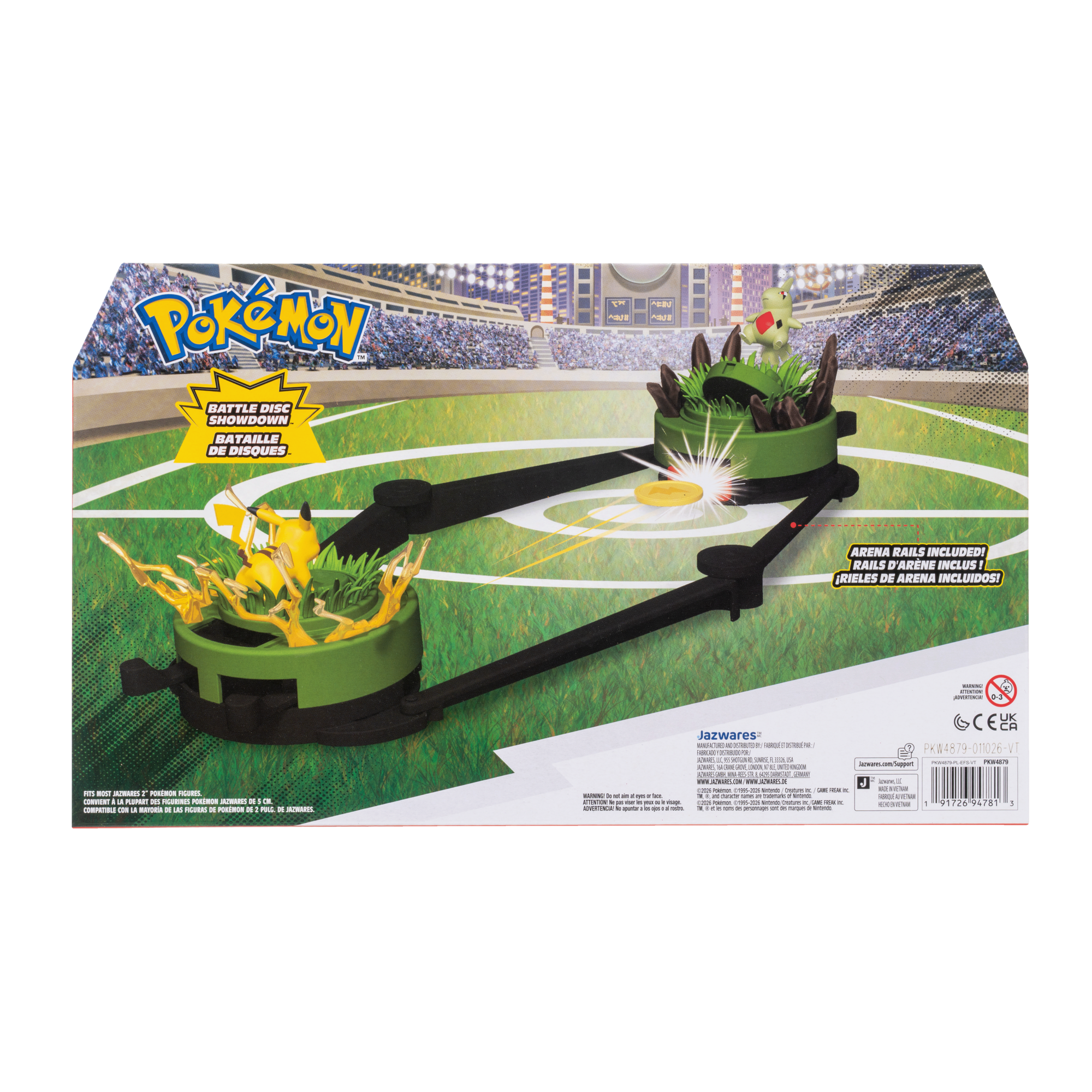 Pokemon Battle Disc Showdown Pikachu vs Larvitar