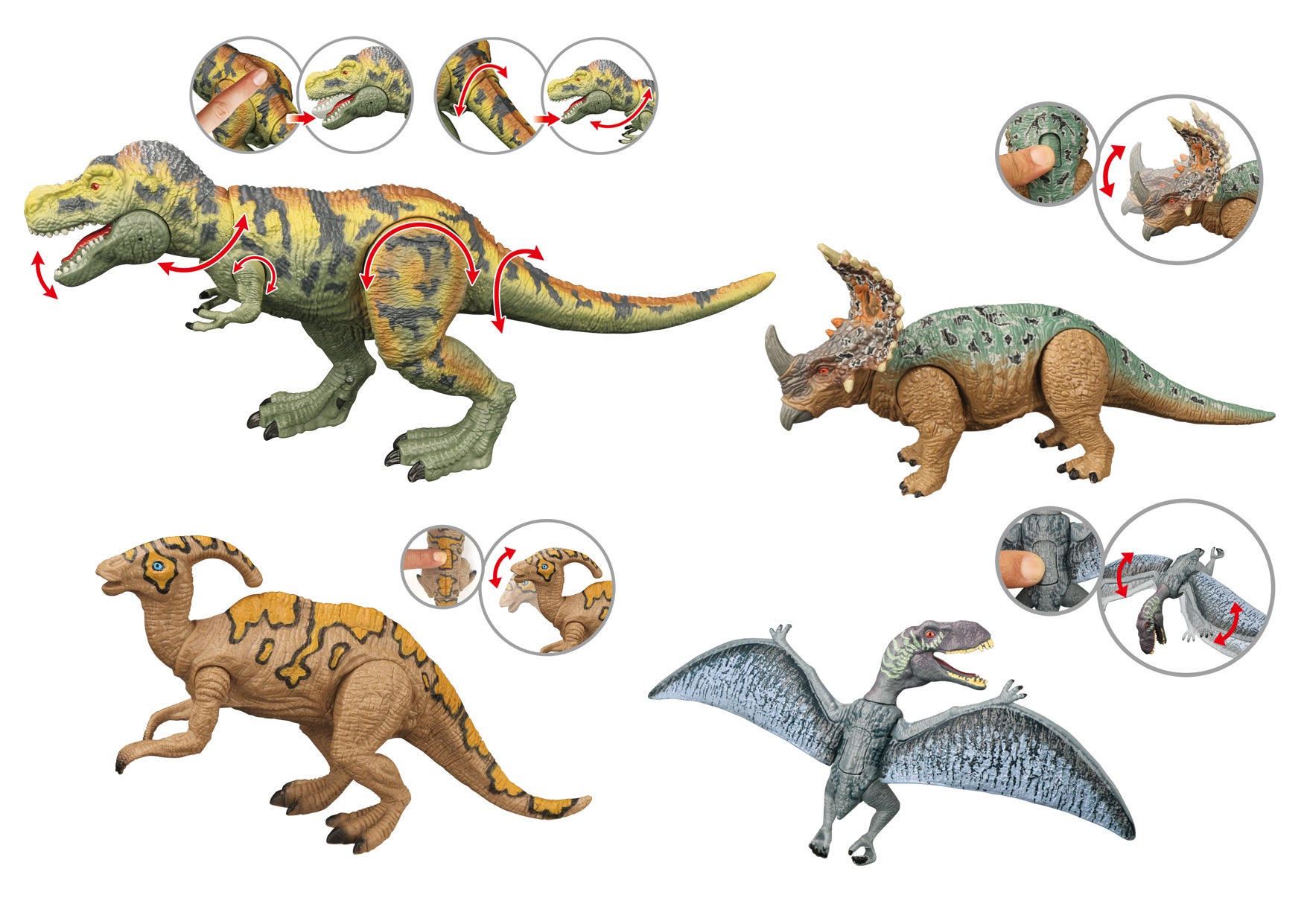 Animal Life - Tyrannosaurus Rex m ljud och 3 kompisar