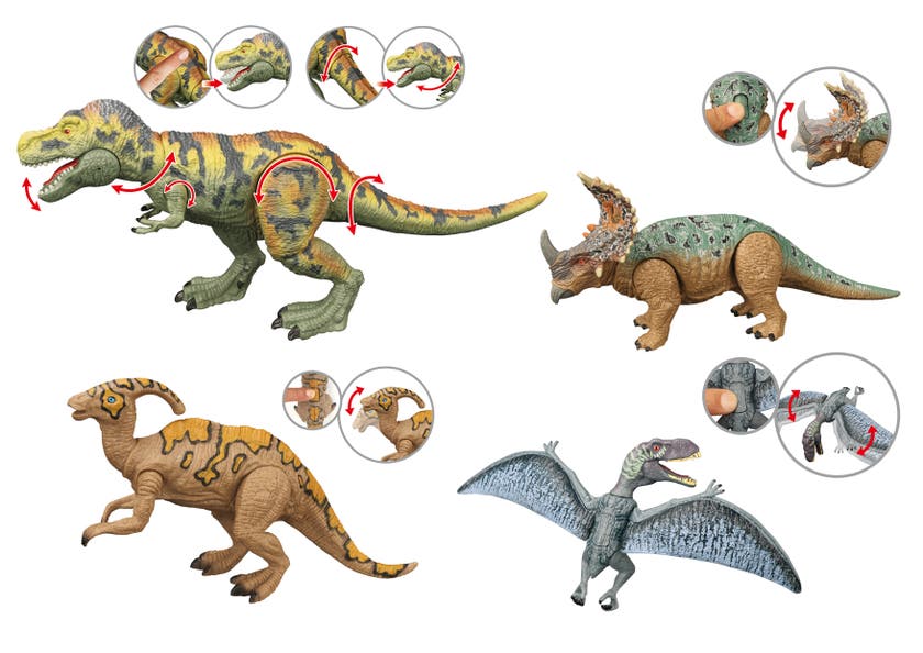 Animal Life - Tyrannosaurus Rex m ljud och 3 kompisar