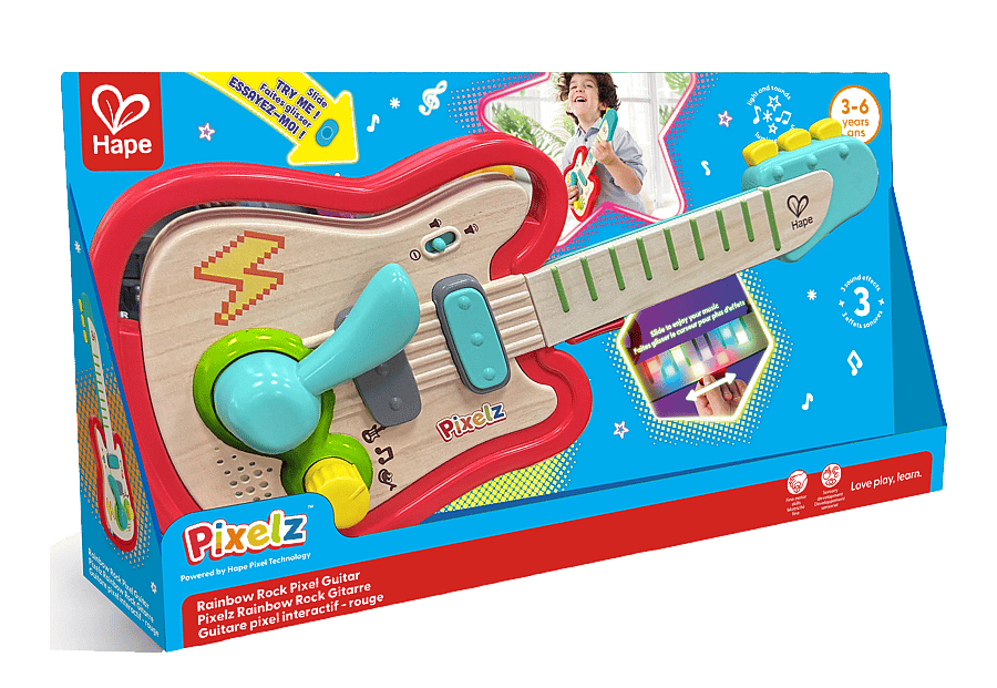 Hape Pixelz Rainbow Rock Gitarr