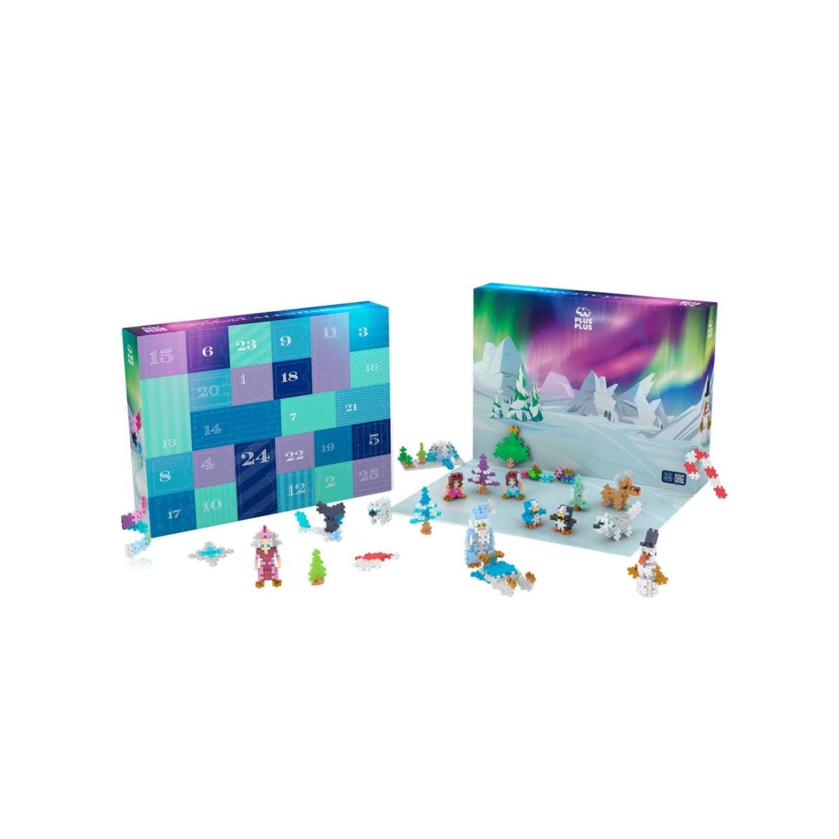 Plus-Plus Advent Calendar, Santa's Northern Lights Adventure