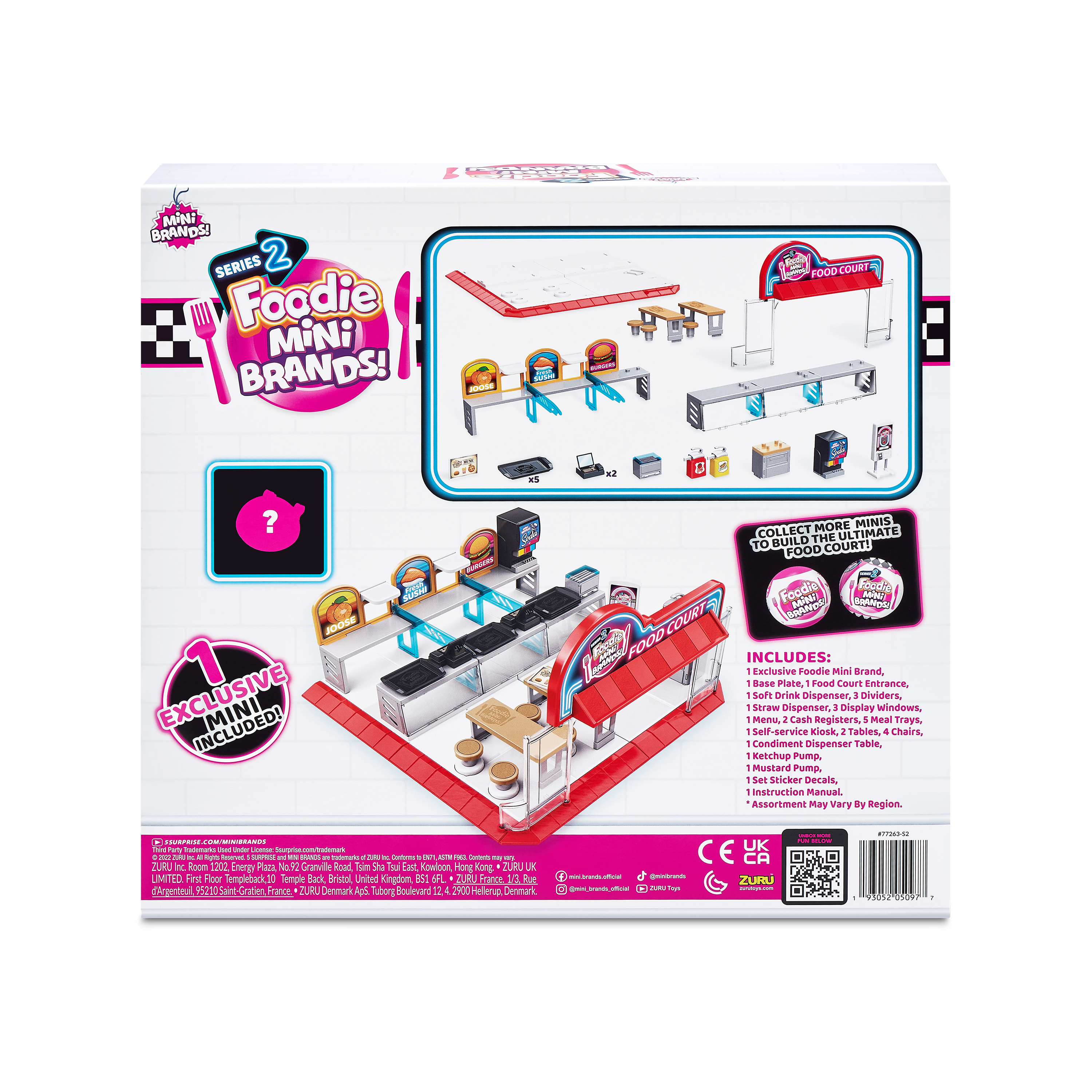 5 Surprises, Mini Food Court Playset,Bulk