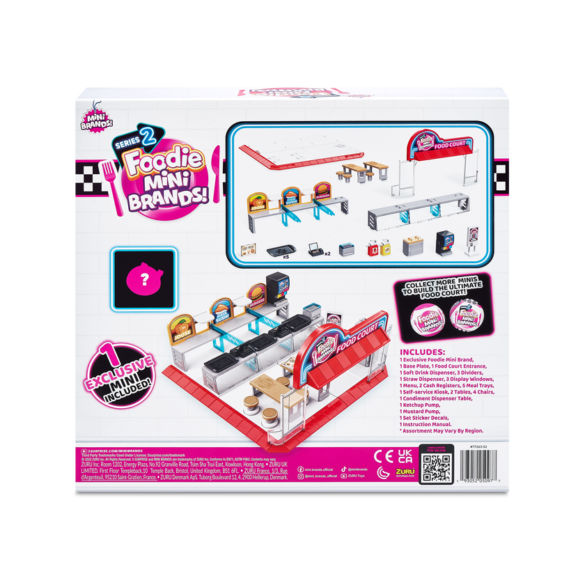 5 Surprises, Mini Food Court Playset,Bulk
