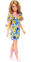 Barbie, Fashionista gul- och blåblommig