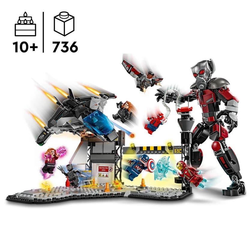 LEGO Super Heroes Marvel 76314, Captain America: Civil War actionstrid