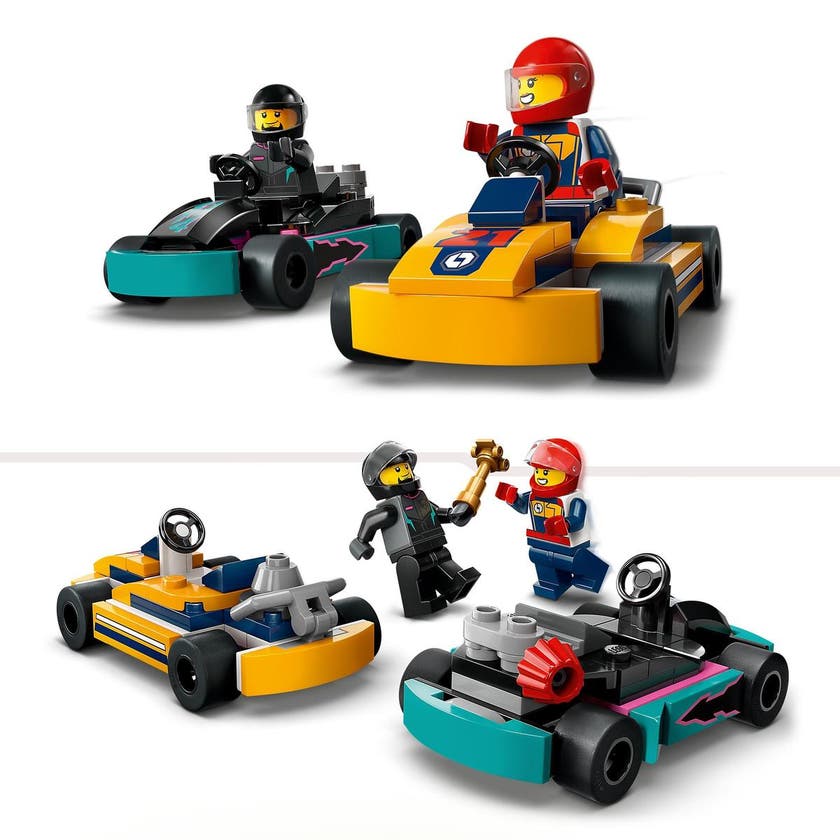 LEGO City 60400, Gokarter och racerförare