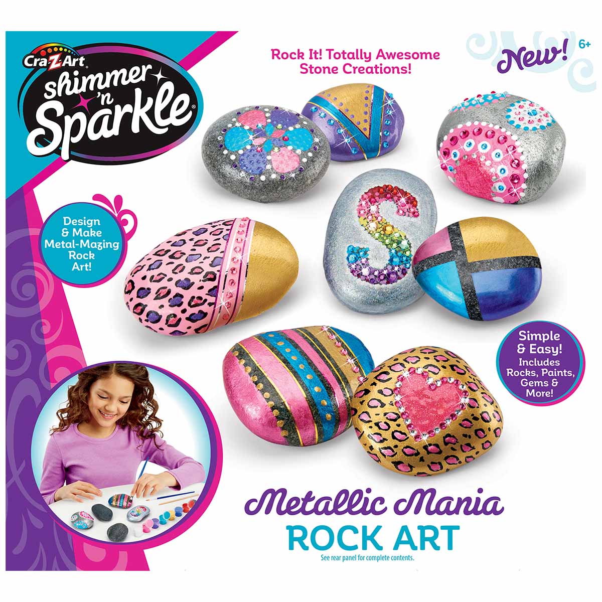 Shimmer N Sparkle, Metallic Mania Rock Art