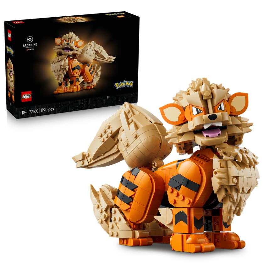 LEGO® Pokémon 72160 Arcanine, Samlarfigur för Vuxna