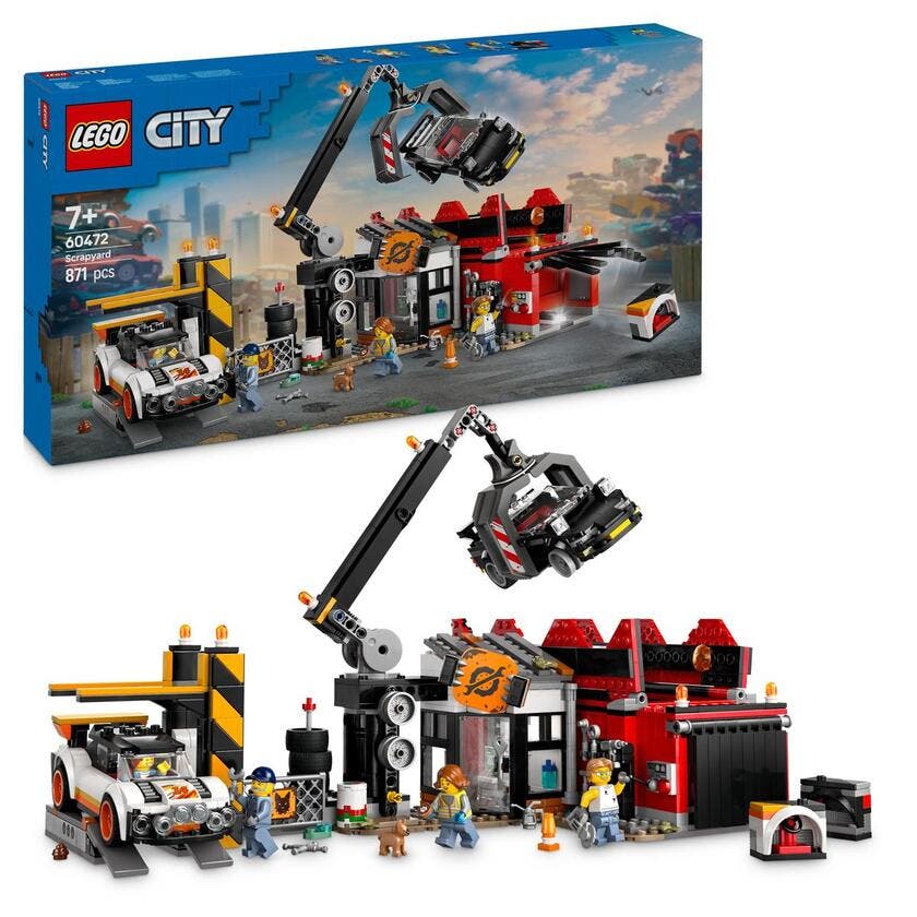 LEGO My City 60472, Skrotupplag med bilar