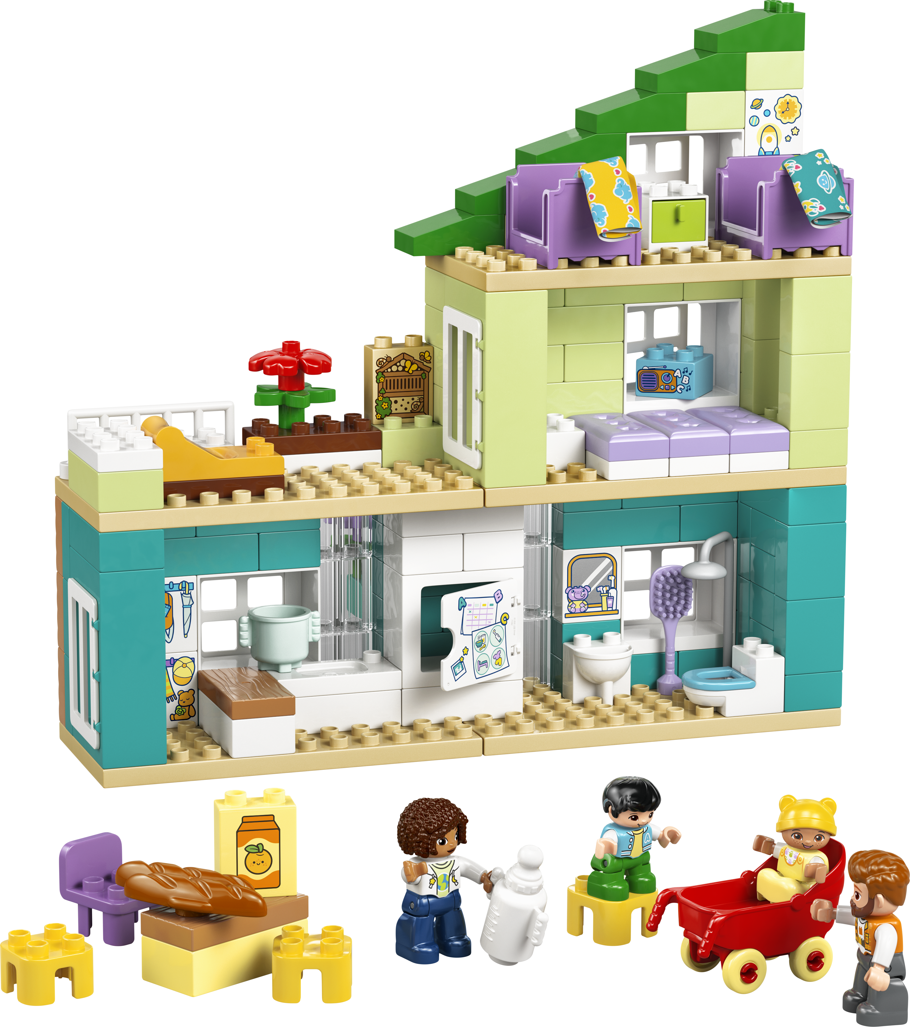 LEGO® DUPLO® Town 3 i 1 Modern familjevilla med figurer 10470