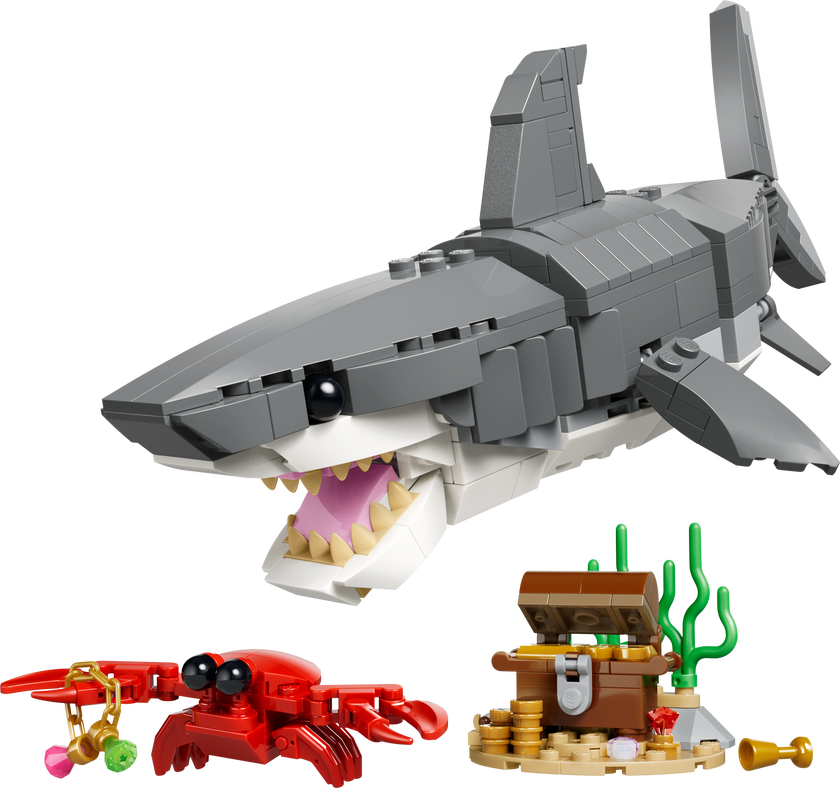 LEGO® Creator Vildsint haj med skattkista Leksak 31381