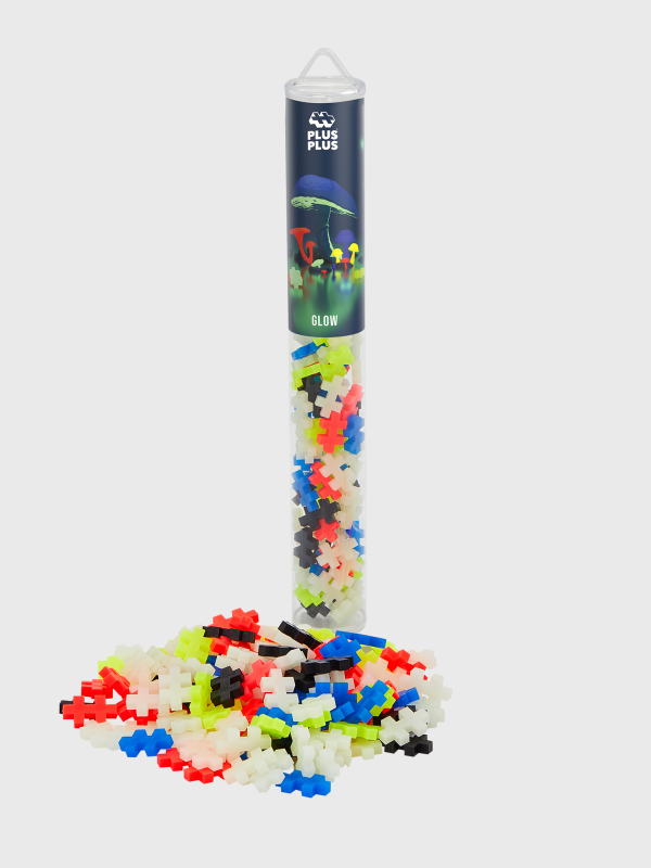 Plus-Plus, Glowmix Tube / 100 pcs.