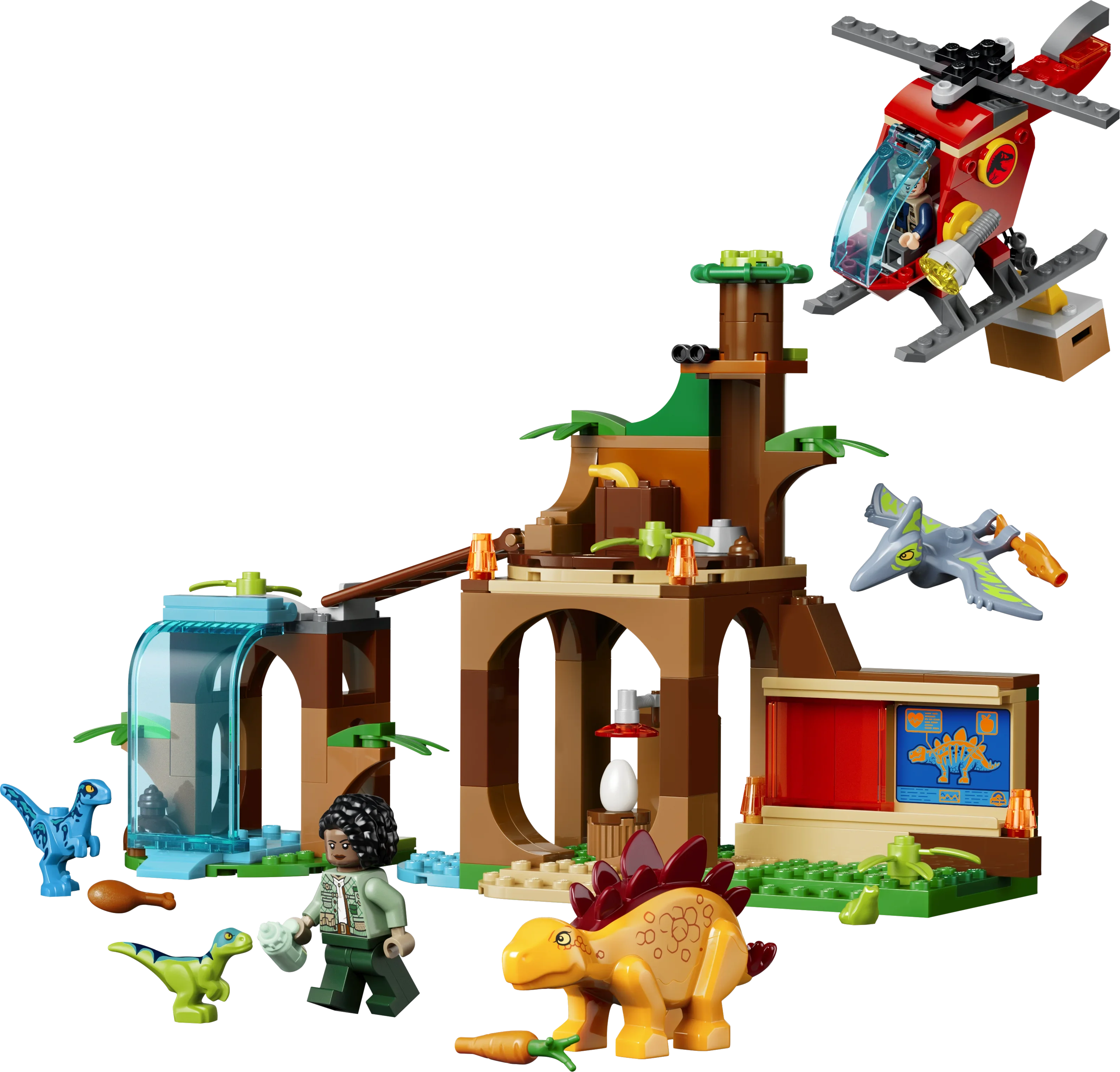 LEGO® Räddning med Velociraptor, Stegosaurus och Pteranodon 77981
