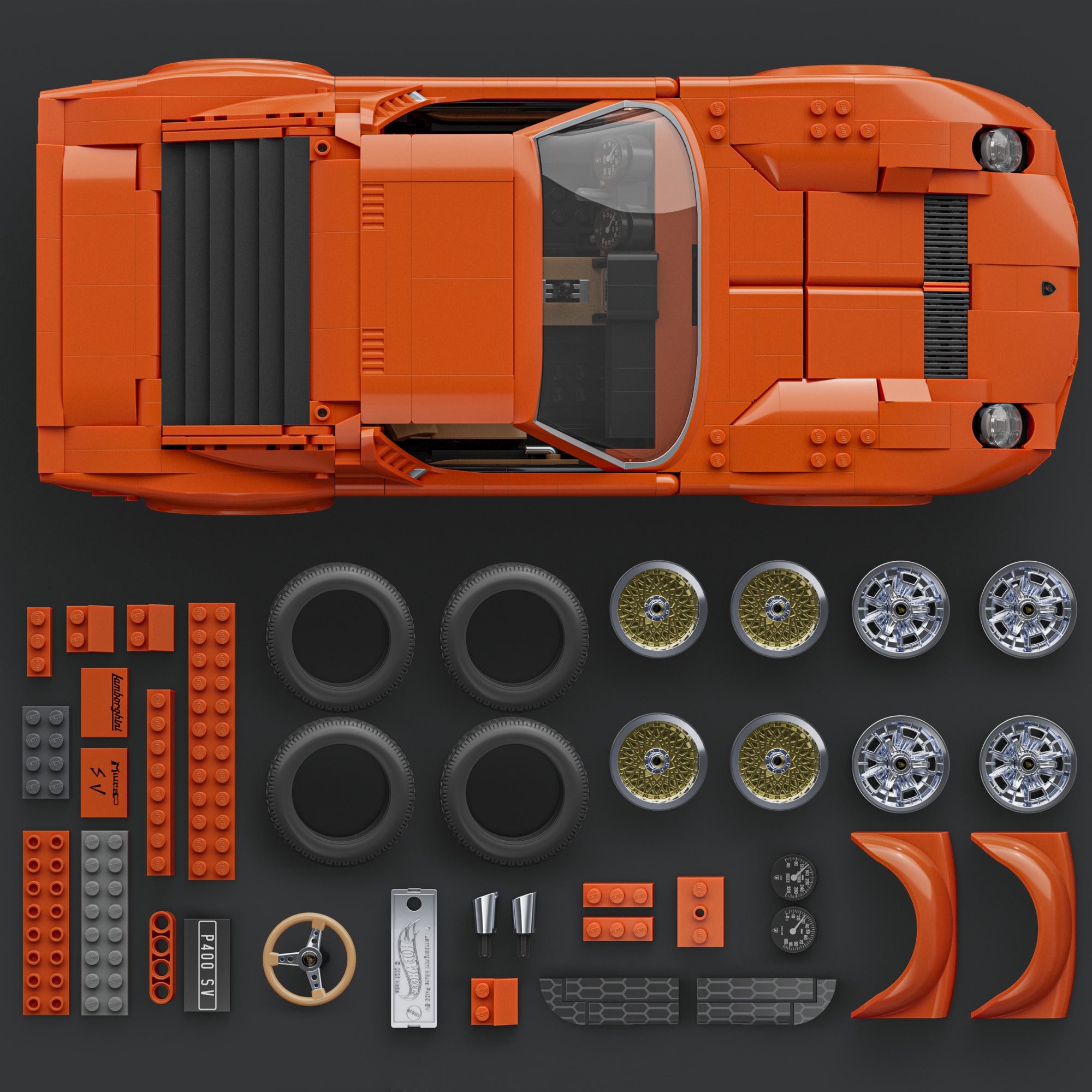 Mattel Brick Shop Hot Wheels Lamborghini Miura P400 SV