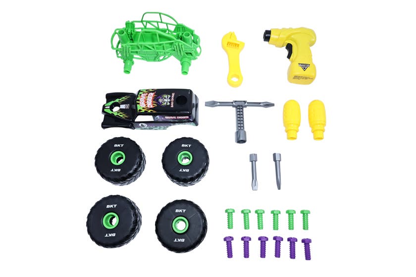 Monster Jam Grave Digger Build N ReBuild 1:18