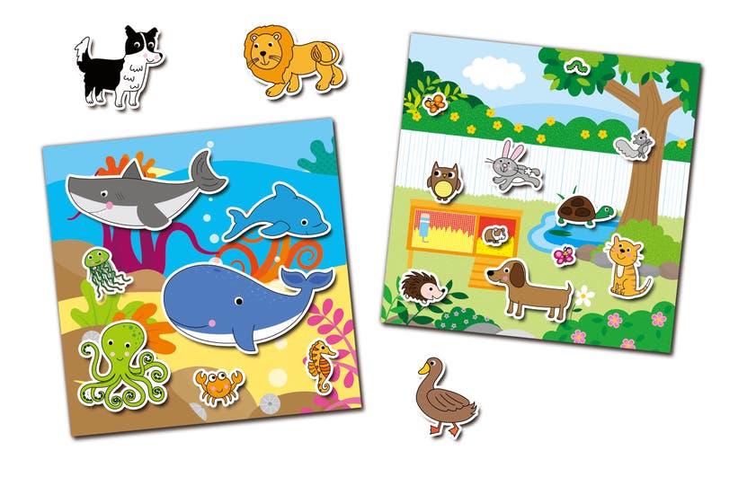 Stickerbok Djur