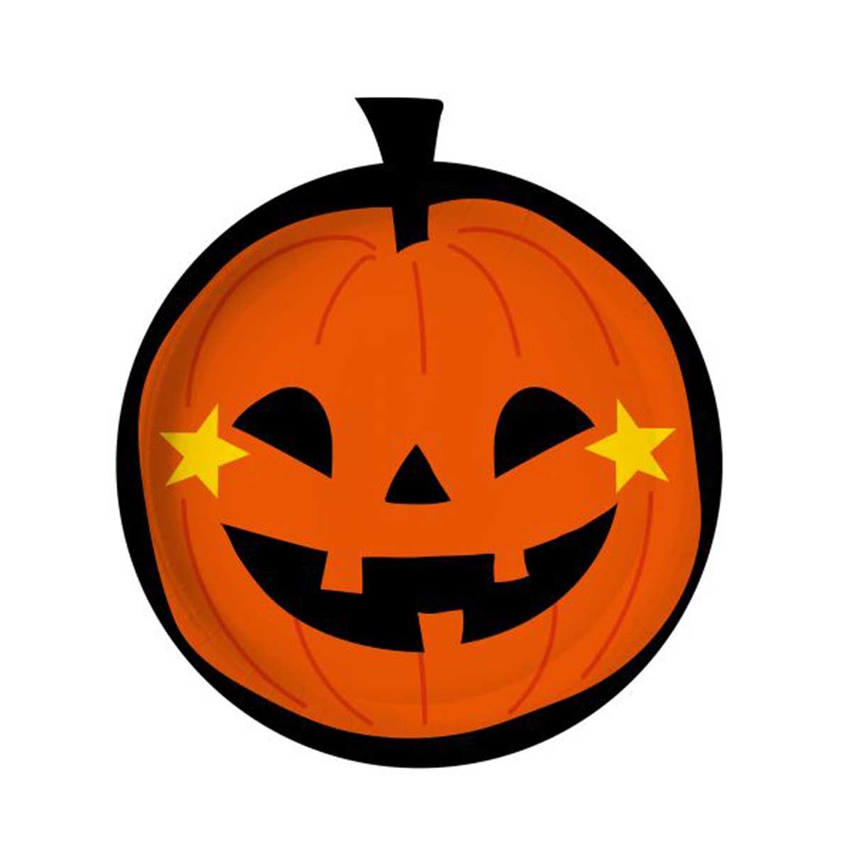 Halloween, Halloween Plate Pumpkin