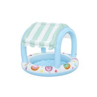 Uppblåsbar barnpool med solskydd 104 cm – Bestway från 2 år