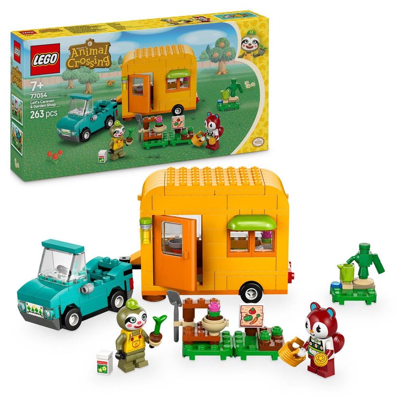 LEGO Animal Crossing 77054, Leif med husvagn och trädgårdsbutik