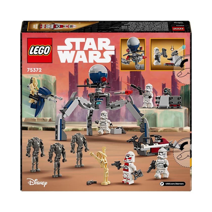 LEGO Star Wars 75372, Clone Trooper™ & Battle Droid™ Battle Pack