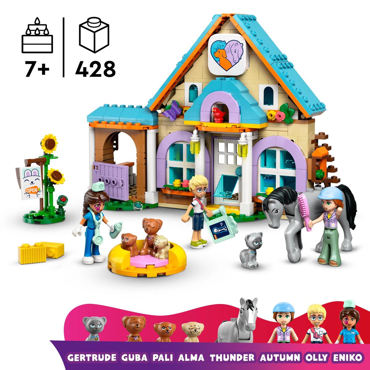 LEGO Friends 42651, Veterinärklinik för hästar och husdjur