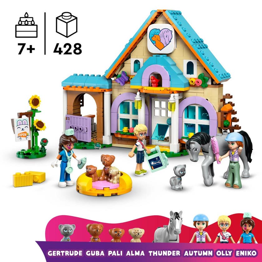 LEGO Friends 42651, Veterinärklinik för hästar och husdjur