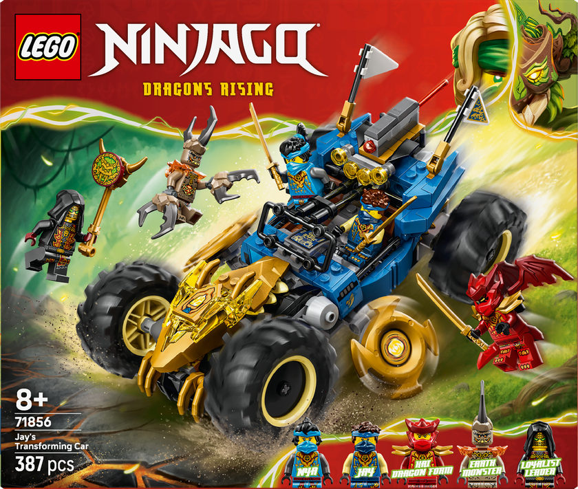 LEGO® NINJAGO® Jays förvandlingsbil Racingleksak 71856