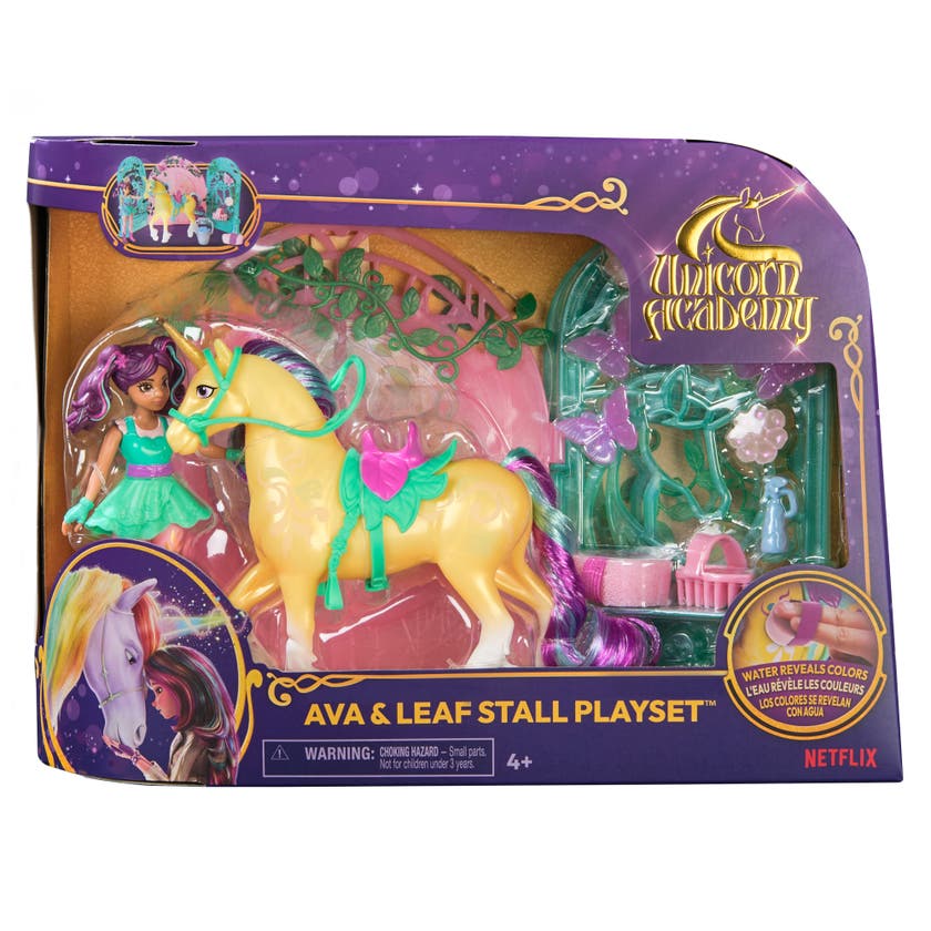 Unicorn Academy Ava & Leaf Stall Playset