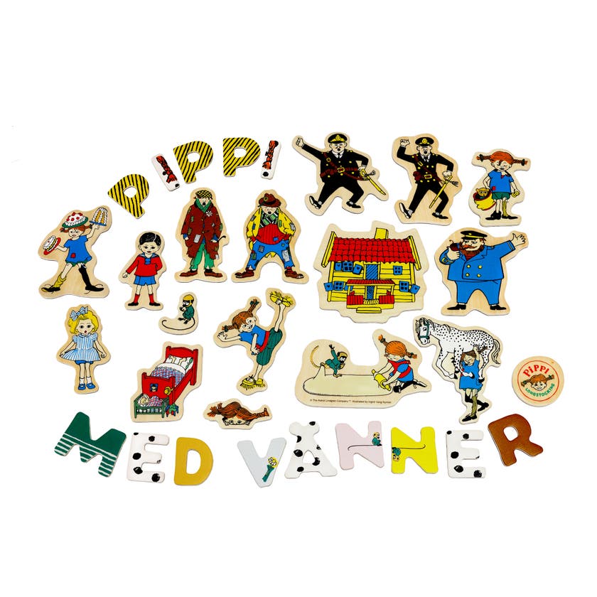Pippi Magnetbokstäver+Figurer