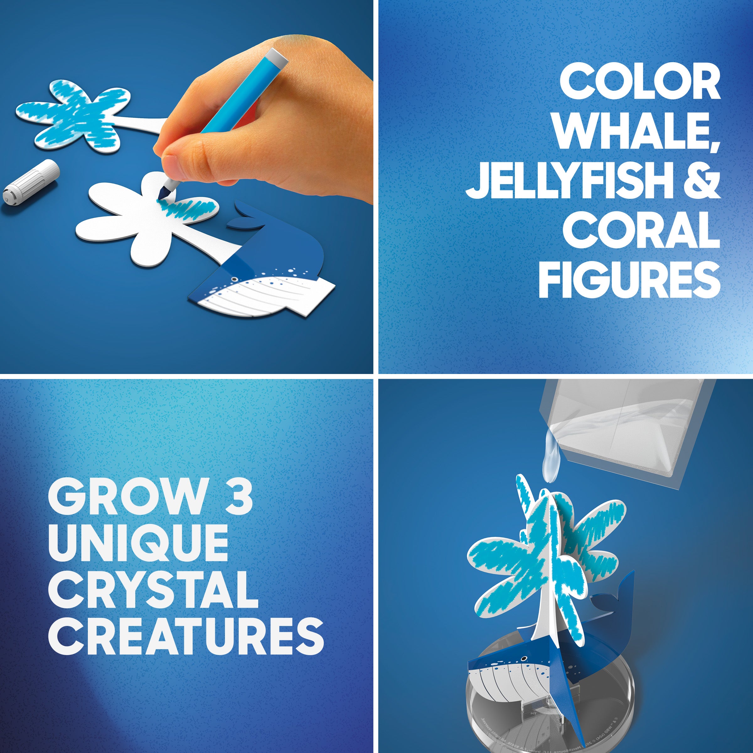 Discovery - Crystal Grow Kit Sea Creations 3 Creatures