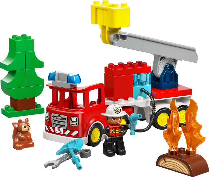 LEGO® DUPLO® Town Brandbil med slang och brandman 10473