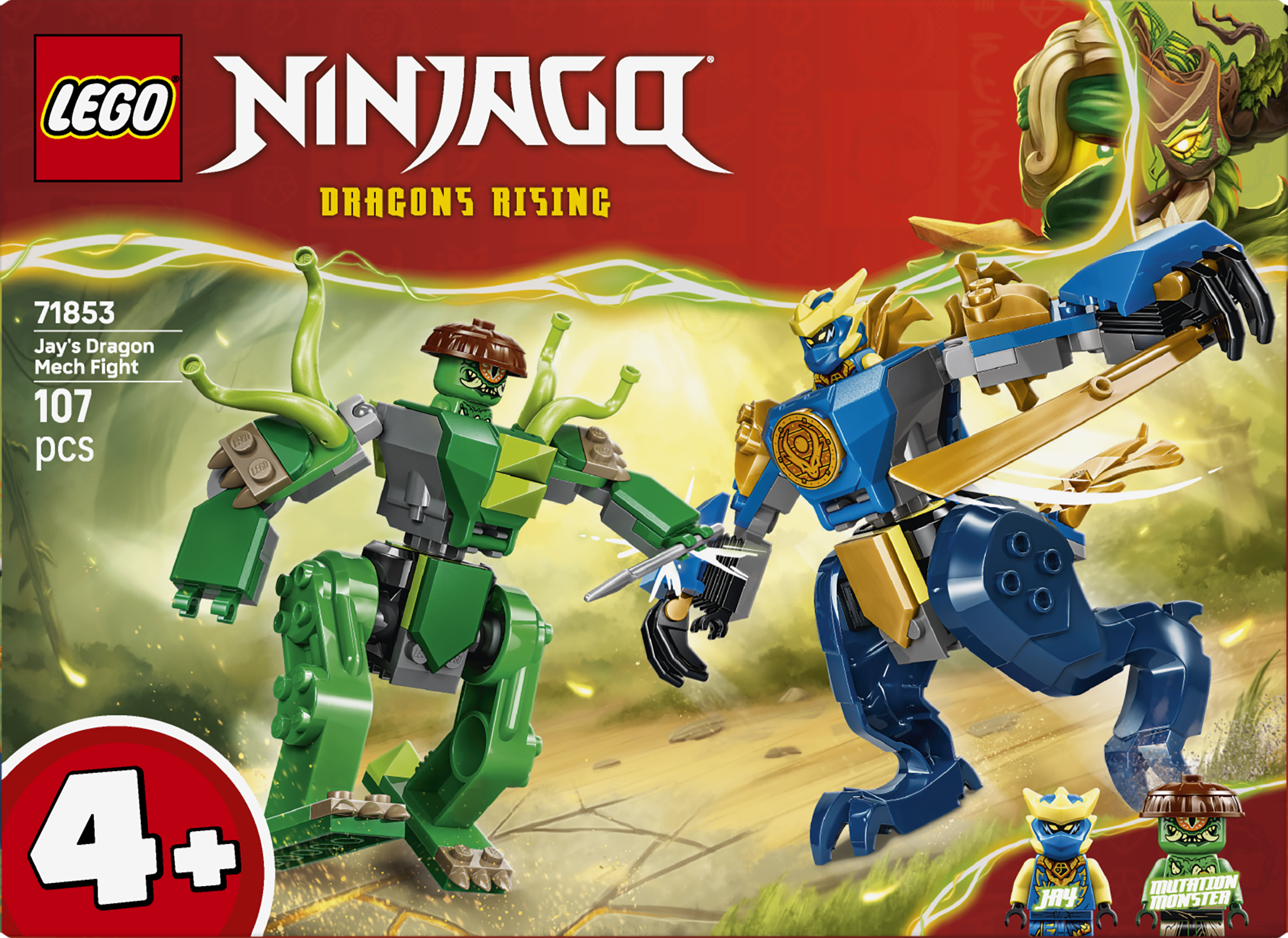 LEGO® NINJAGO® Jays drakrobotstrid – Robotleksak 71853