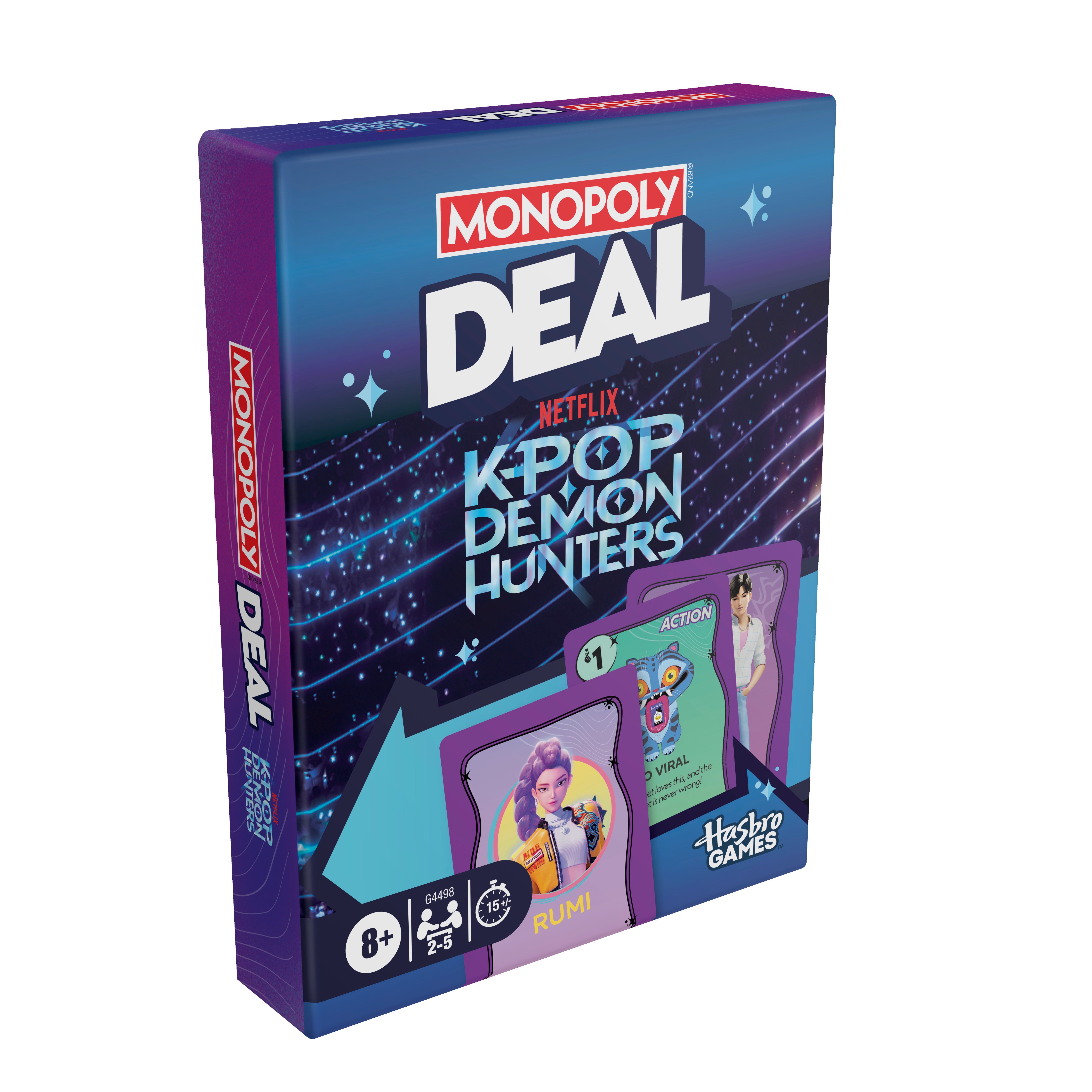 Hasbro Monopoly Deal K-pop Demon Hunters