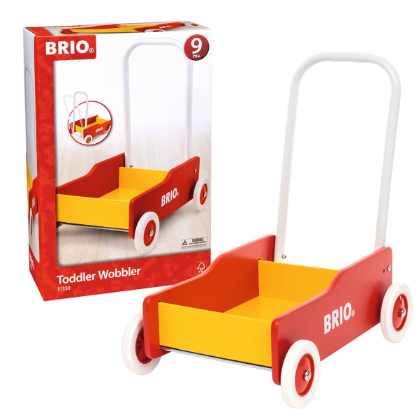 BRIO Lära-Gå-Vagn – Gåvagn med justerbart handtag och broms från 1 år