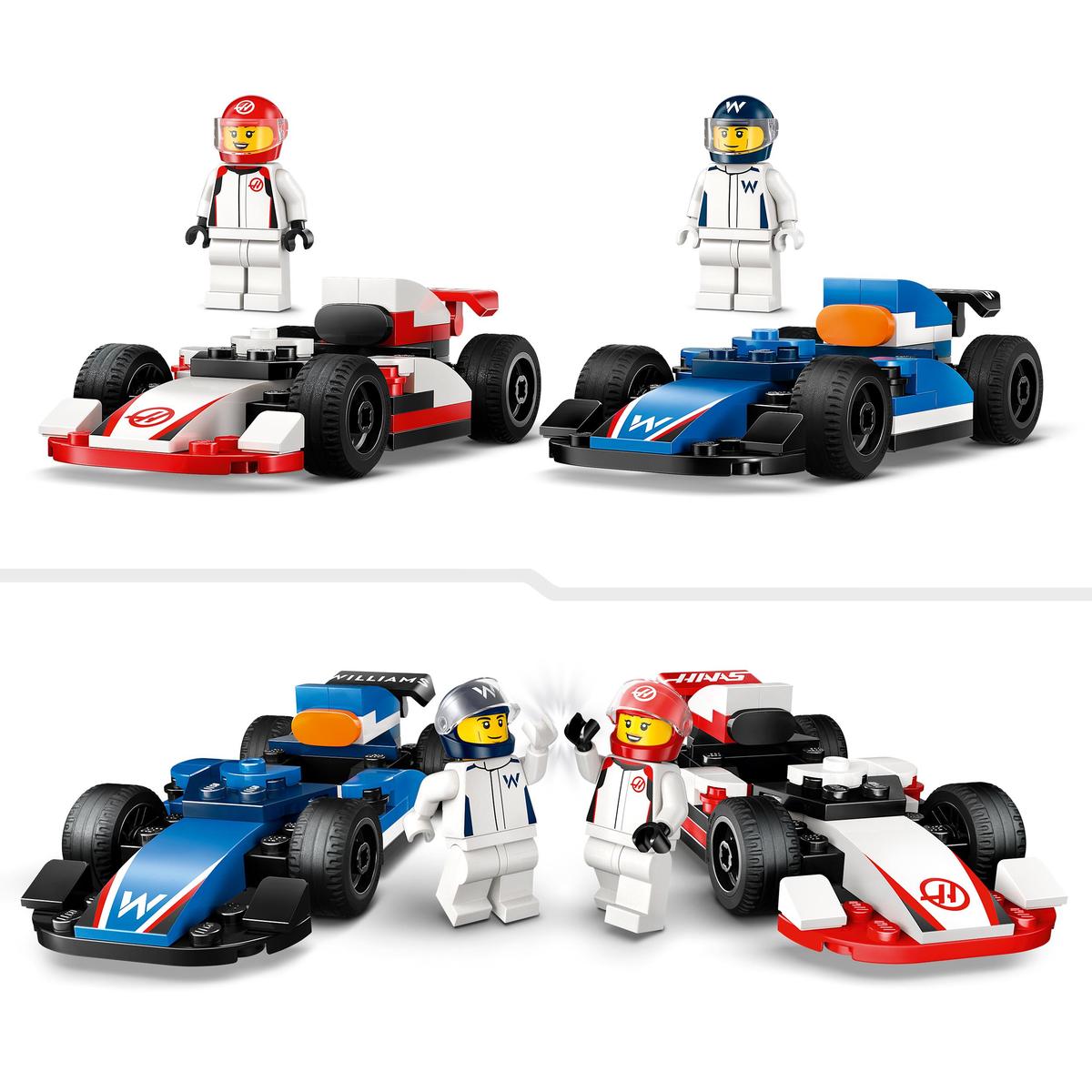LEGO City Formula 1 60464, F1® Williams Racing & Haas F1® racerbilar