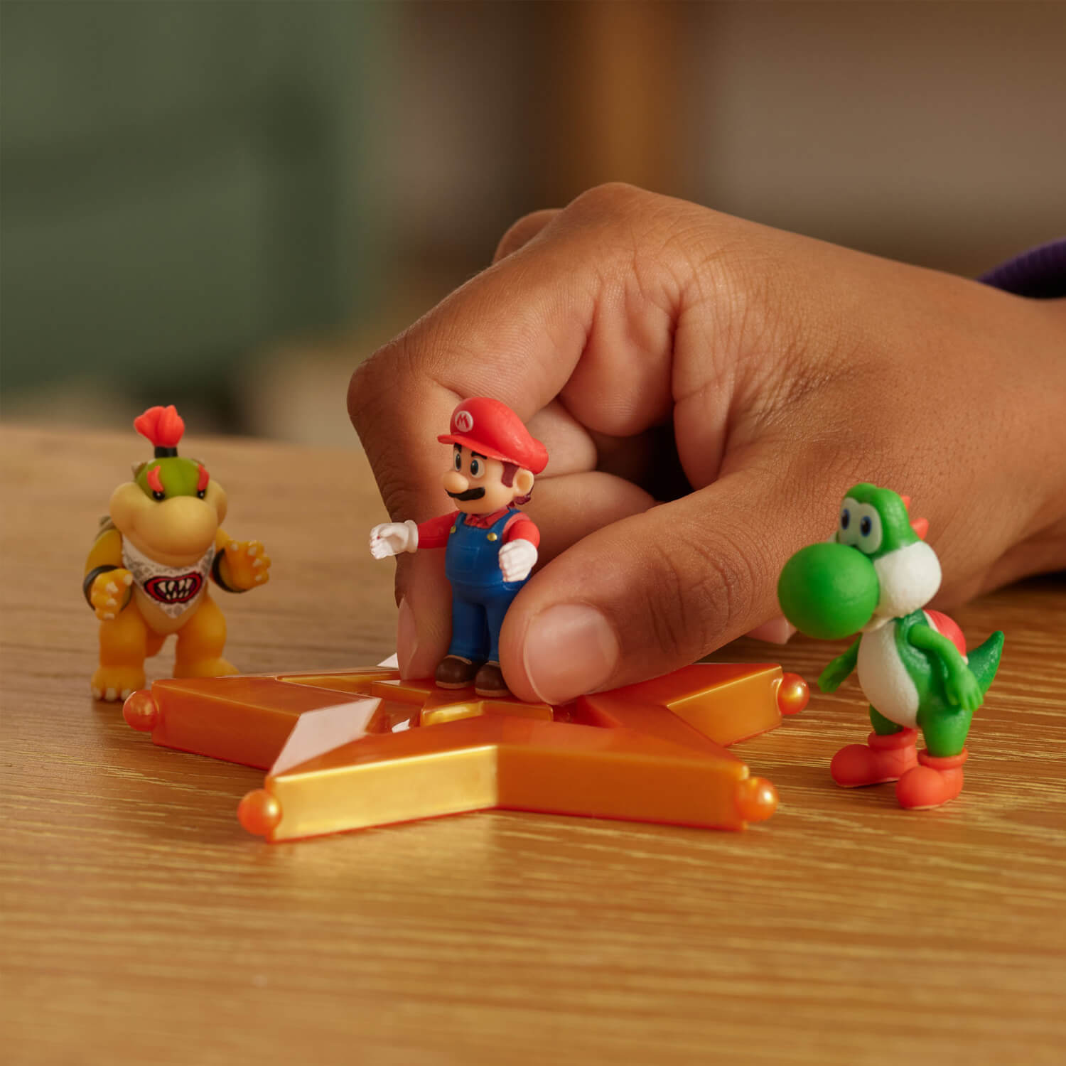 Super Mario Galaxy Movie minifigur 1,5" med stjärntillbehör