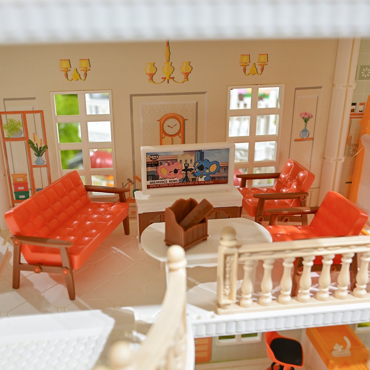 Forest Dreamland Stor Drömvilla 3 våningar med 4 kaniner