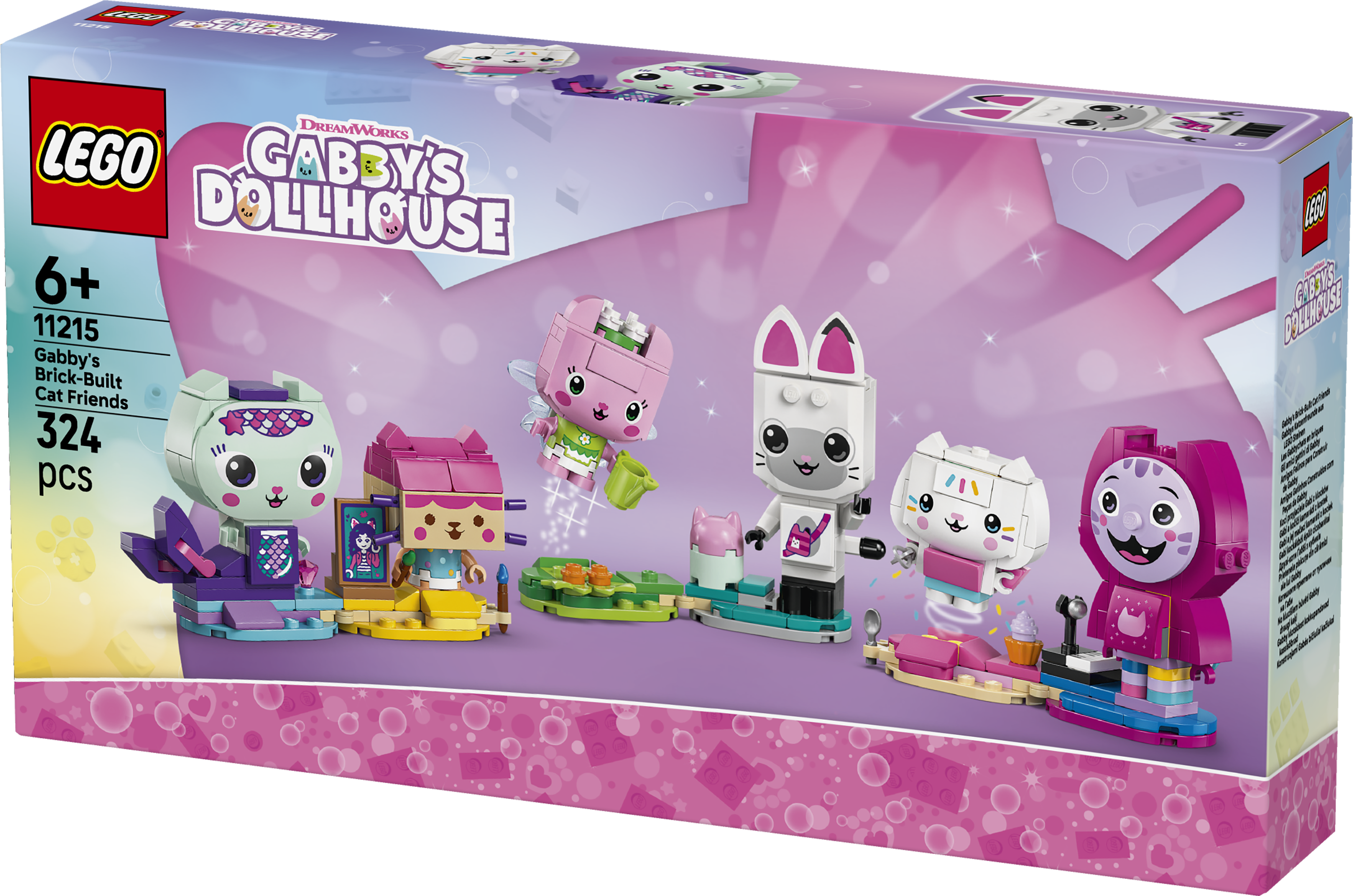 LEGO® Gabby’s Dollhouse Gabbys klossbyggda kattvänner 11215