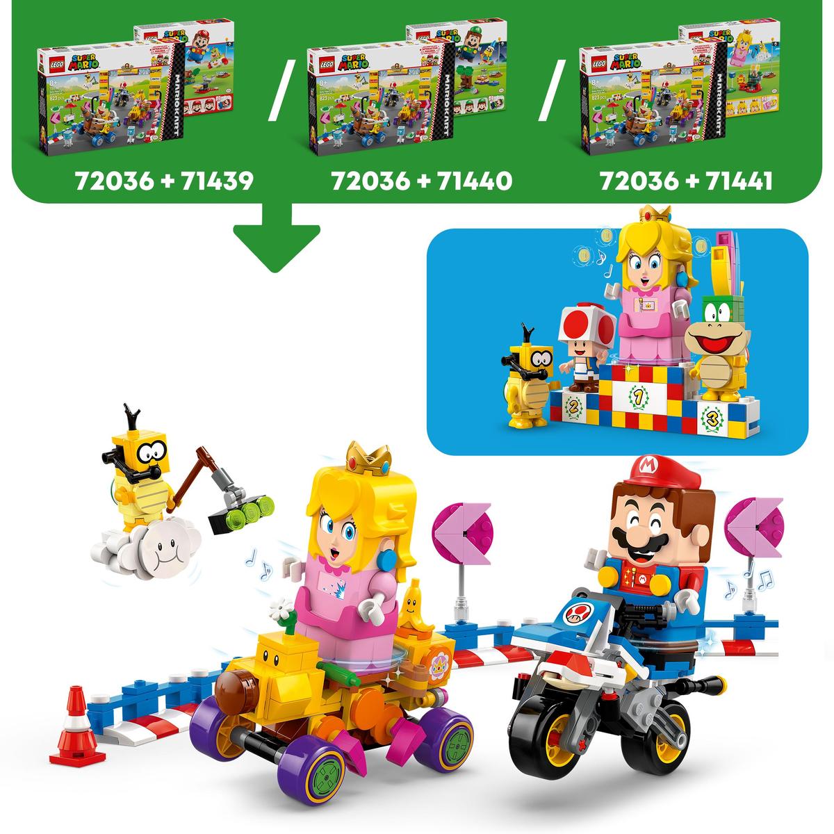 LEGO Super Mario 72036 Mario Kart™ – Baby Peach & Grand Prix | LEGO ...