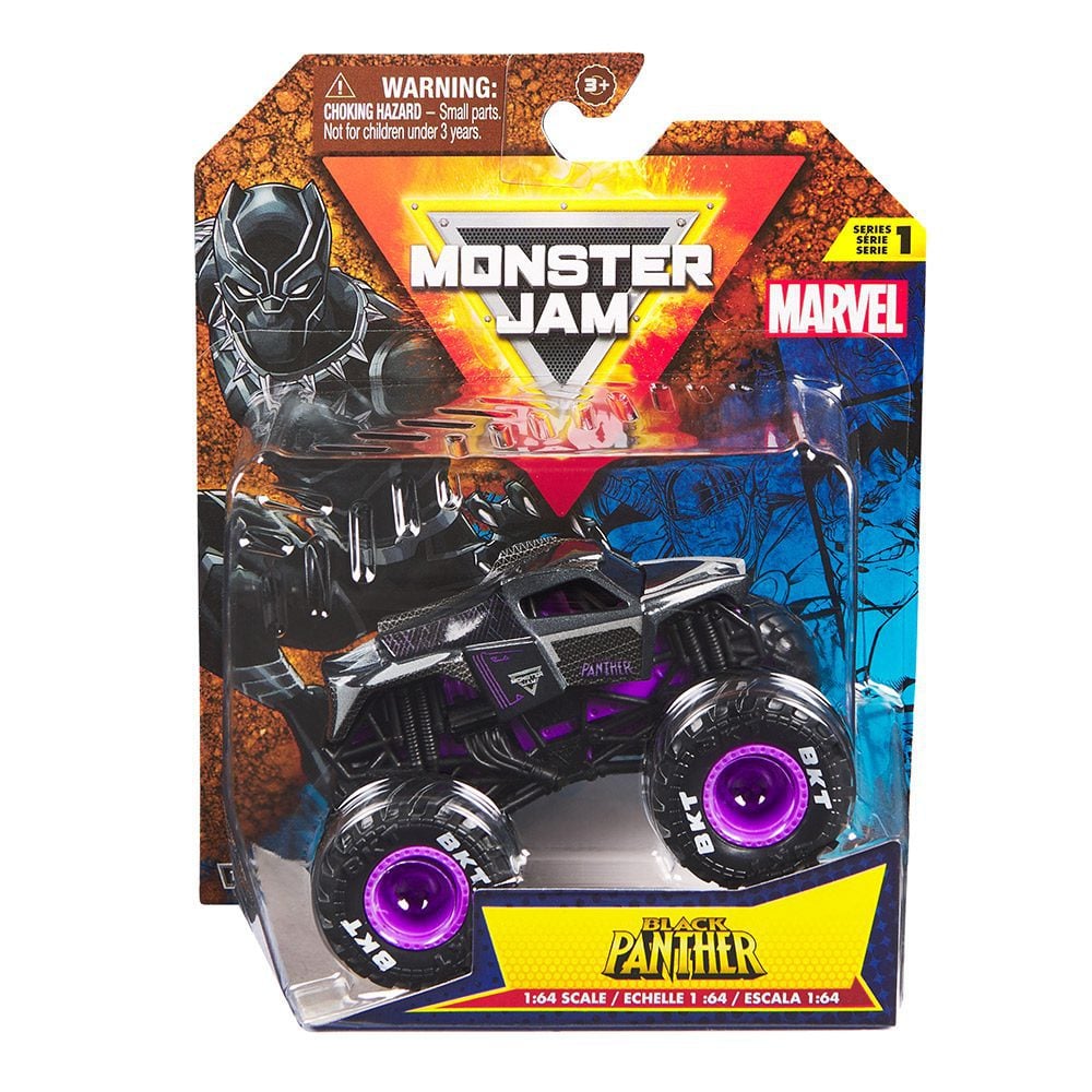 Monster Jam 1:64 Marvel Single-Black Panther V2