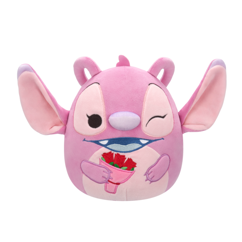 Squishmallows 20 cm Disney Angel med Bukett