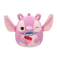 Squishmallows 20 cm Disney Angel med Bukett