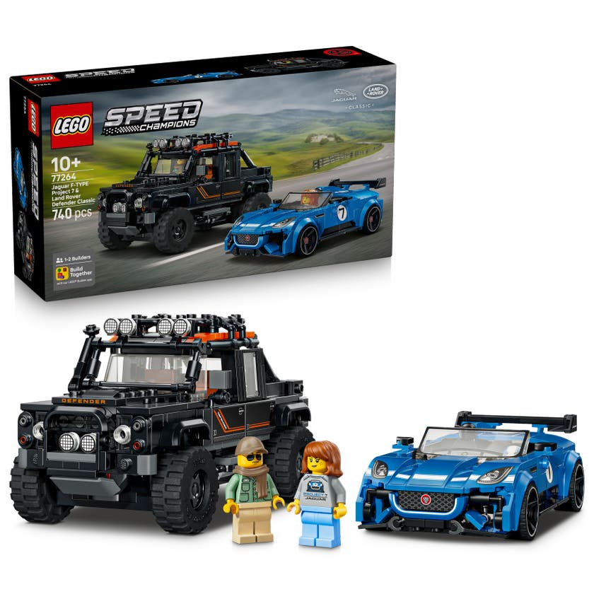 LEGO® Jaguar Project 7 och Land Rover Defender 77264