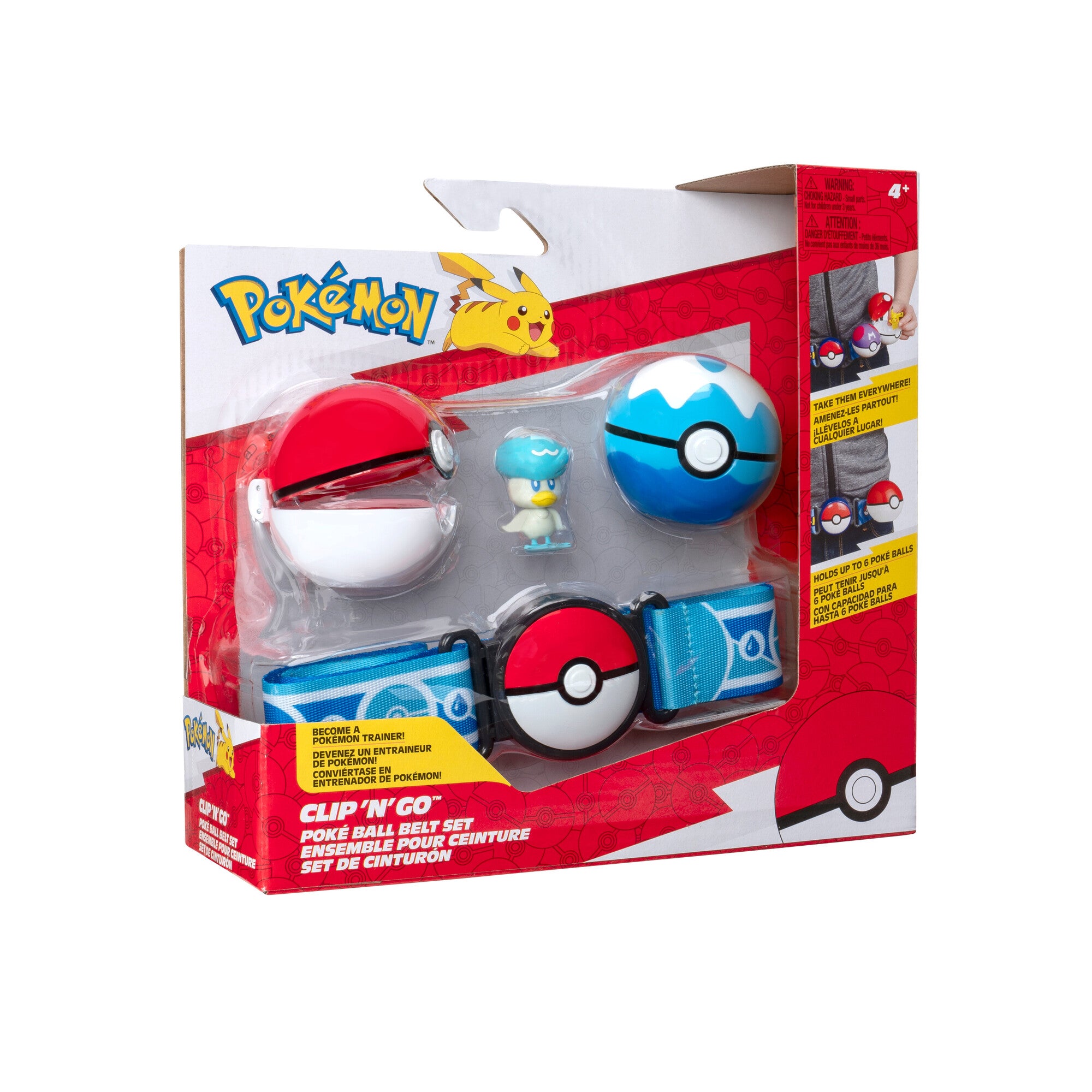 Pokemon, Clip 'N' Go Poke Ball Belt Set Pikachu