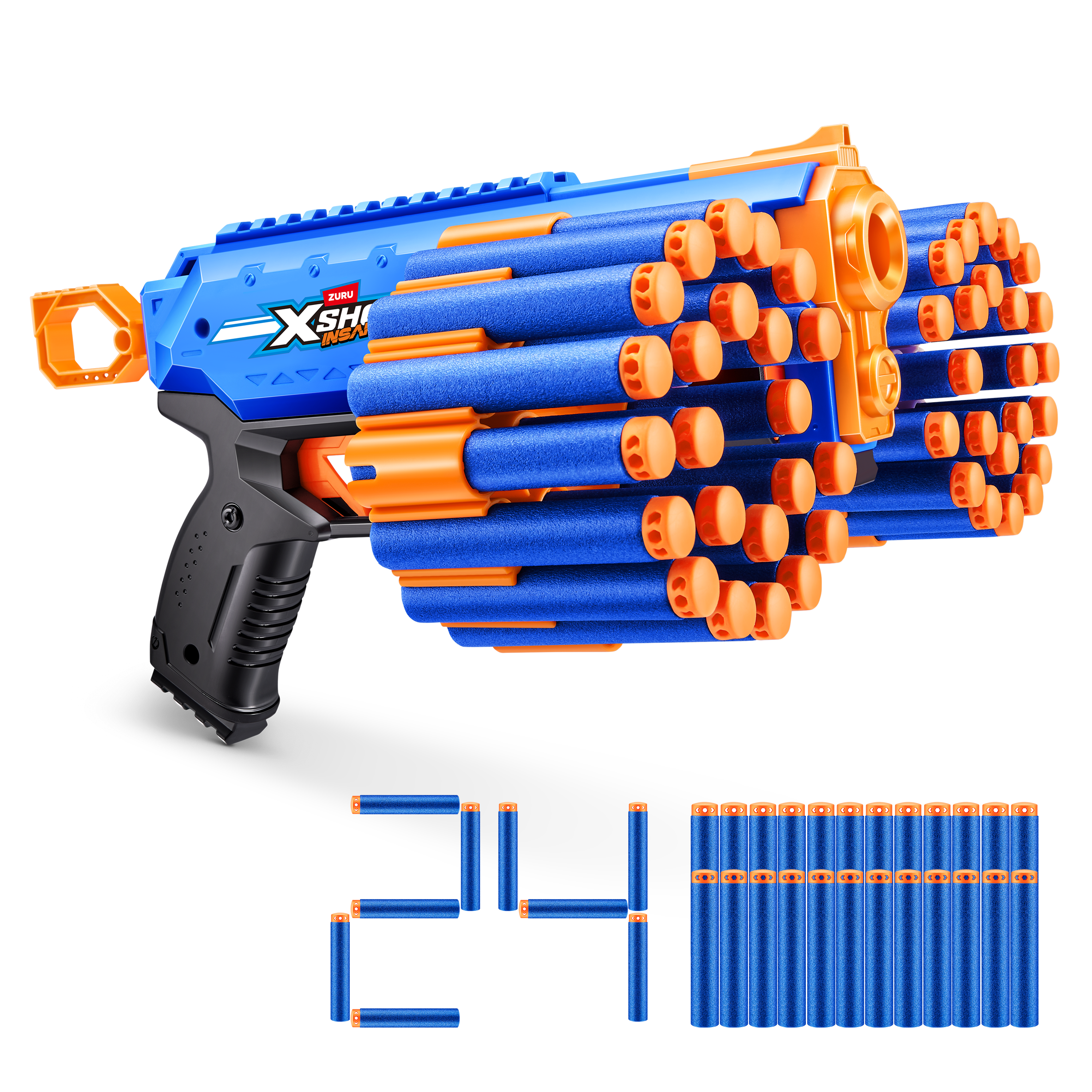 XSHOT Insanity Manic Blaster med 24 pilar