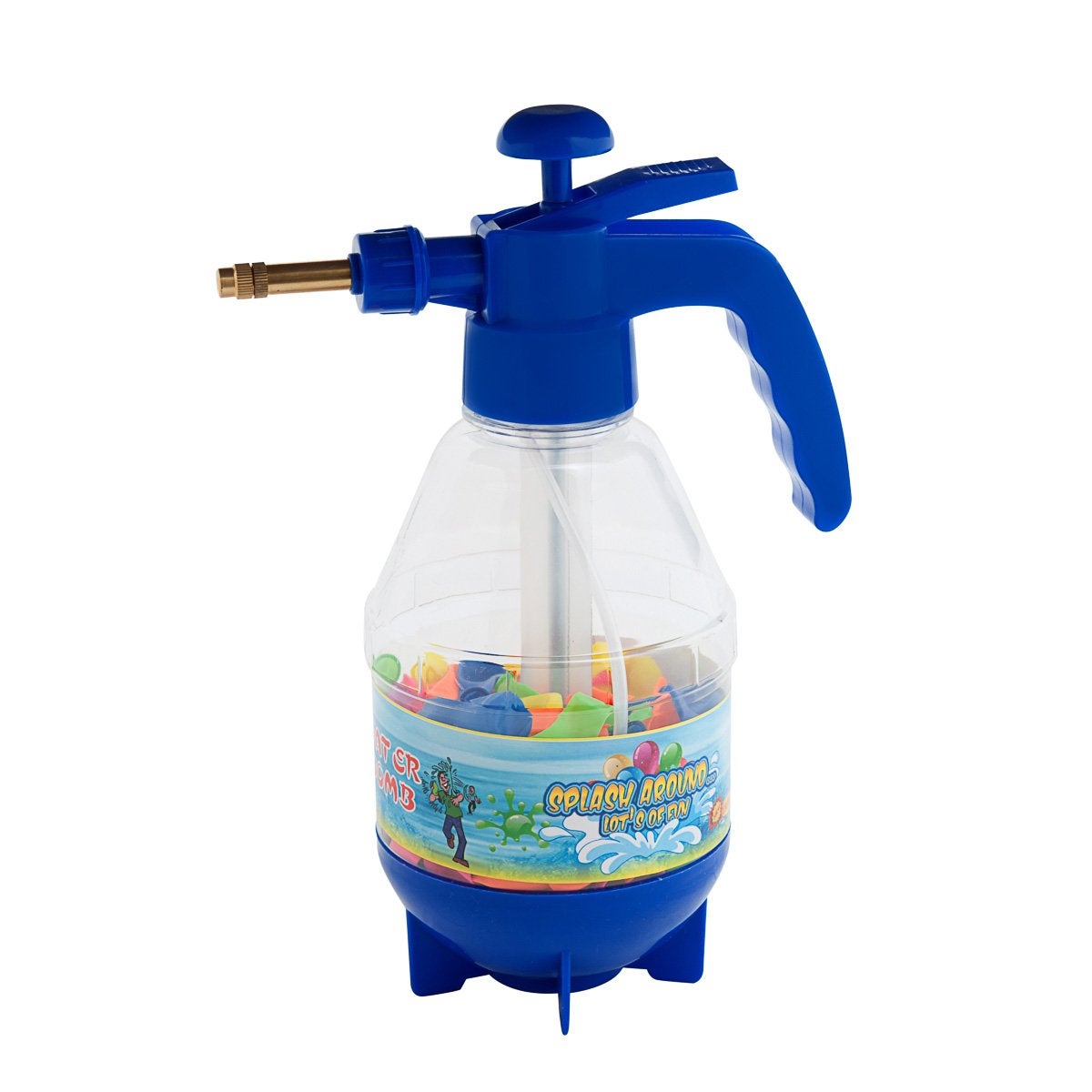 Vattenpump med 250 ballonger