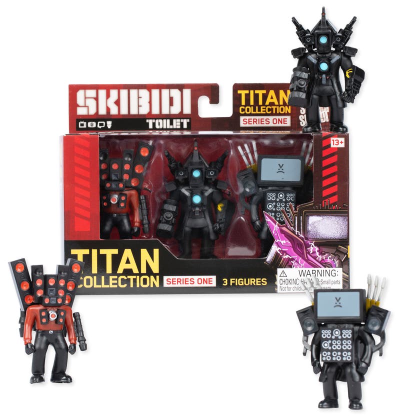 Skibidi Toilet Titan 3-Pack