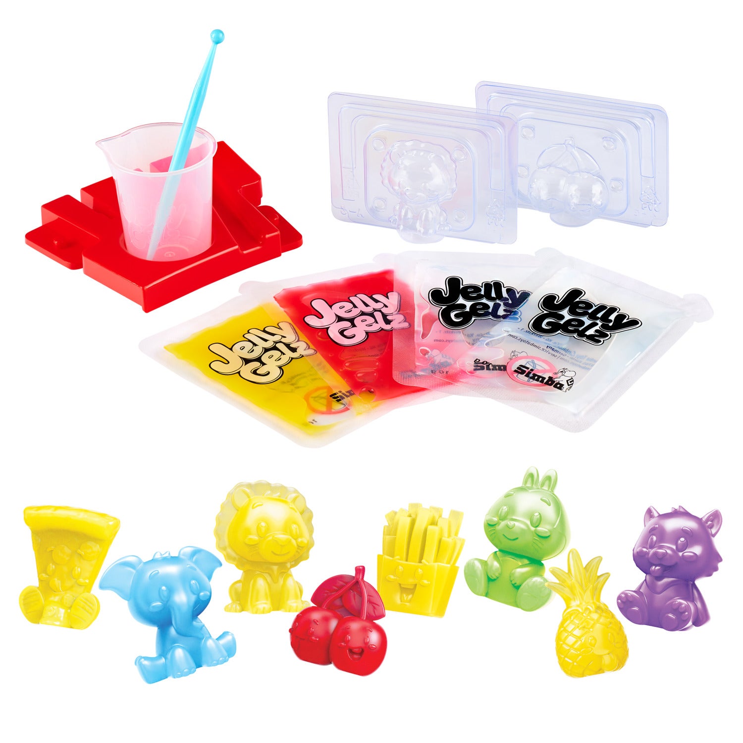 Jelly Gelz Foodies, 4-assorterad pysselsats