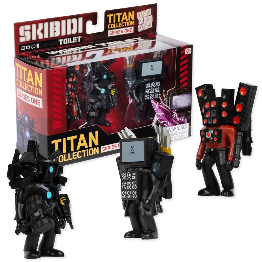 Skibidi Toilet Titan 3-Pack