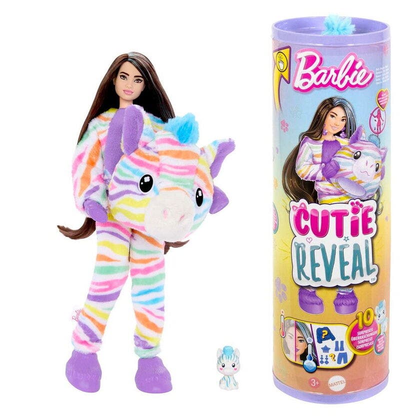 Barbie, Cutie Reveal Color Dreams Zebra